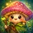A vibrant and colorful creative avatar illustration for a user profile, blending abstract shapes and vivid colors to convey a